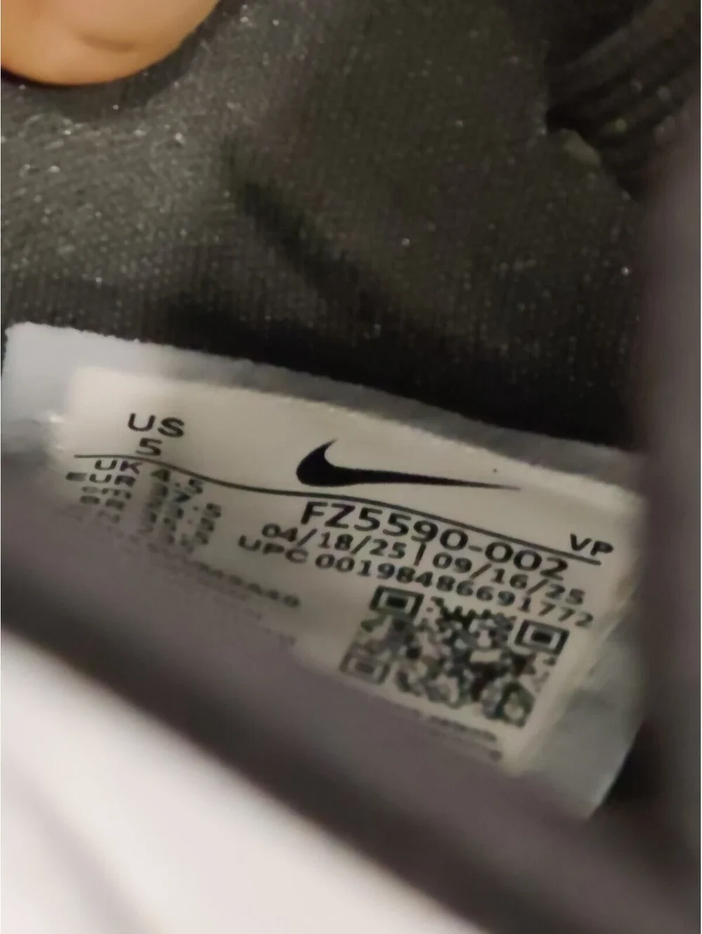 Nike Air Flightposite Basketball Shoes Silver Black Size 5